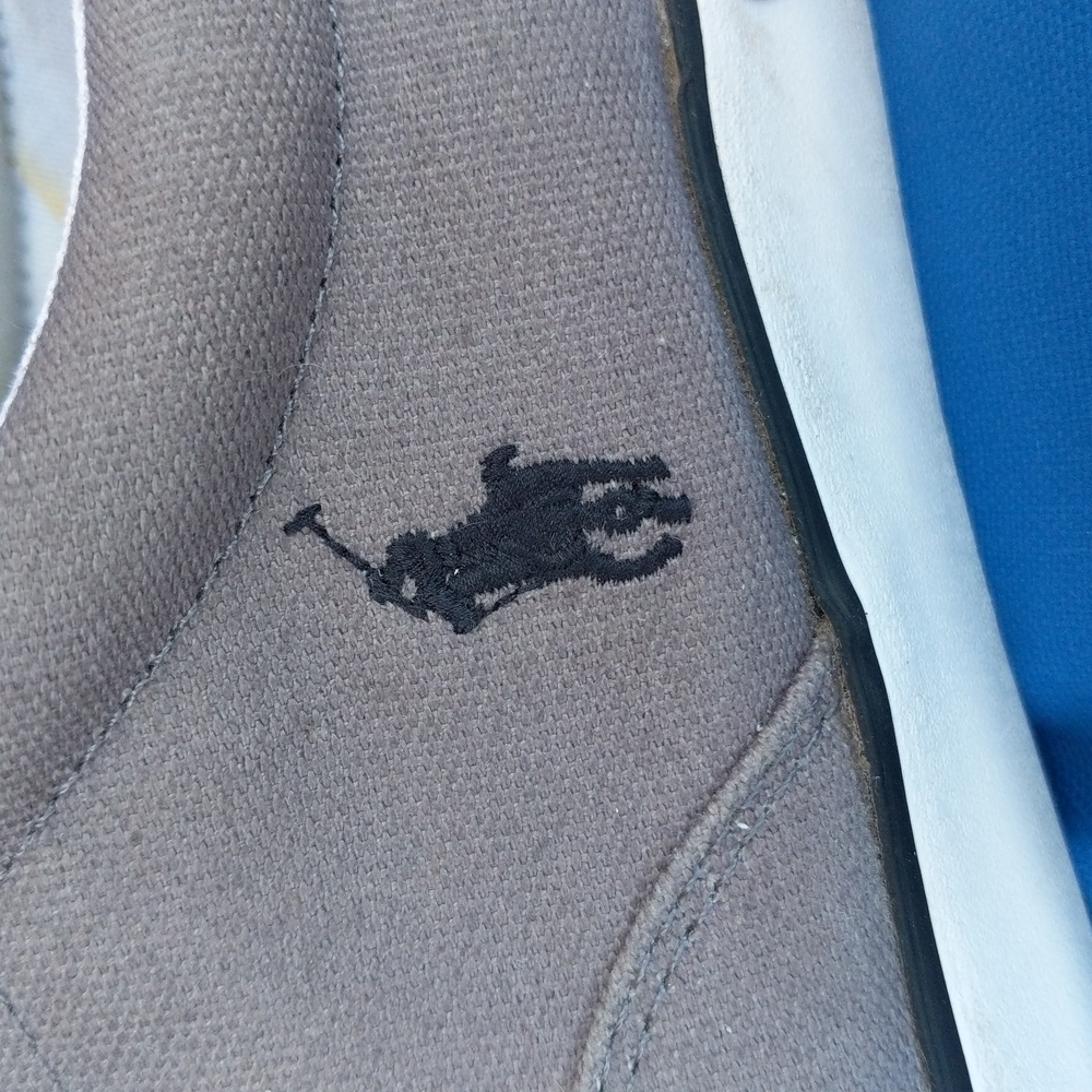 Polo Ralph Lauren Men's Canvas Shoes 9.5 Gray - Picture 6 of 6